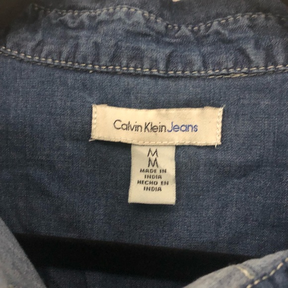 Calvin Klein Jeans Denim/Chambray Shirt - Picture 3 of 5